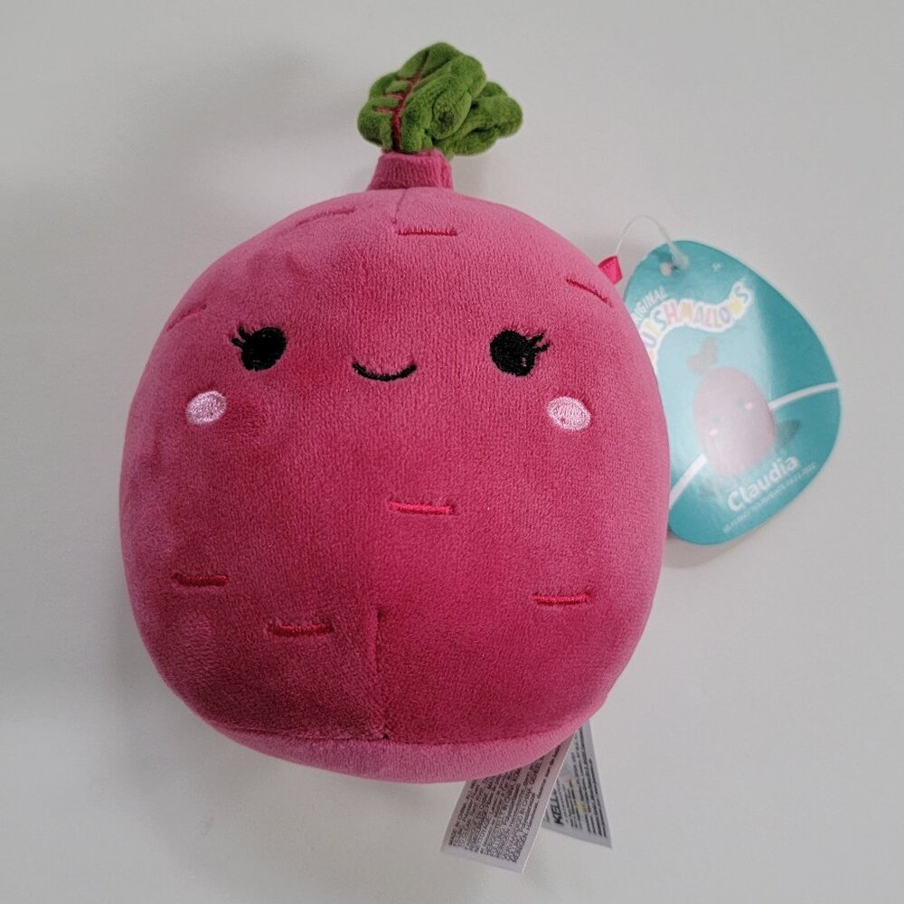 Claudia beet Squishmallow 5", well stuffed and even, brand new